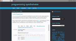 Desktop Screenshot of programmingopiethehokie.com